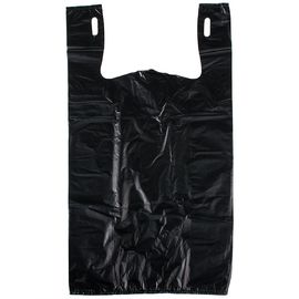 I nero di plastica 12 x 6 X 21 (1000ct, il nero), materiale della pianura della borsa della maglietta della drogheria dell'HDPE