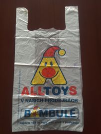 sacchetto della spesa di plastica della maglietta 16mic di 240+120*450mm - 500/Case, materiale dell'HDPE