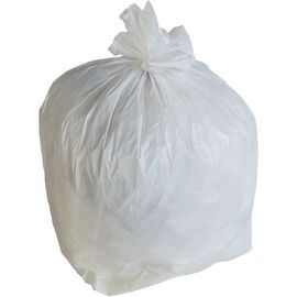 Piccolo colore bianco materiale colorato dell'HDPE concimabile delle borse di immondizia del cordone