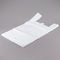 Borse di plastica bianche materiali della maglietta del LDPE, borse personali riutilizzabili della maglietta