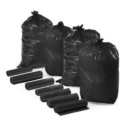 Forte colore nero stampato abitudine riciclabile extra delle borse di immondizia dell'HDPE