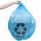 Borse di immondizia di plastica blu riciclate 1,2 mil rispettoso dell'ambiente 40 - 45 galloni